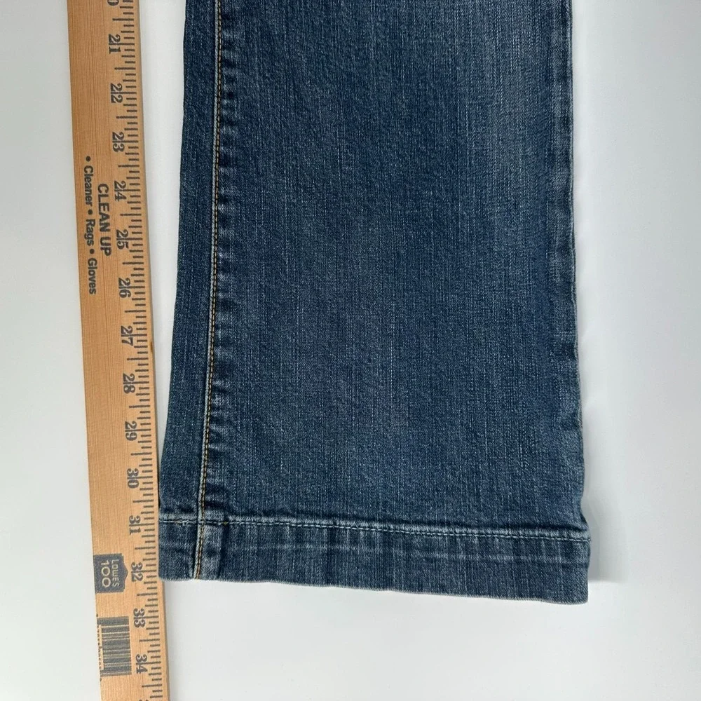 GAP Jeans Womens 10 Long Blue Denim Long & Lean Bootcut Leg Stretch Outdoor